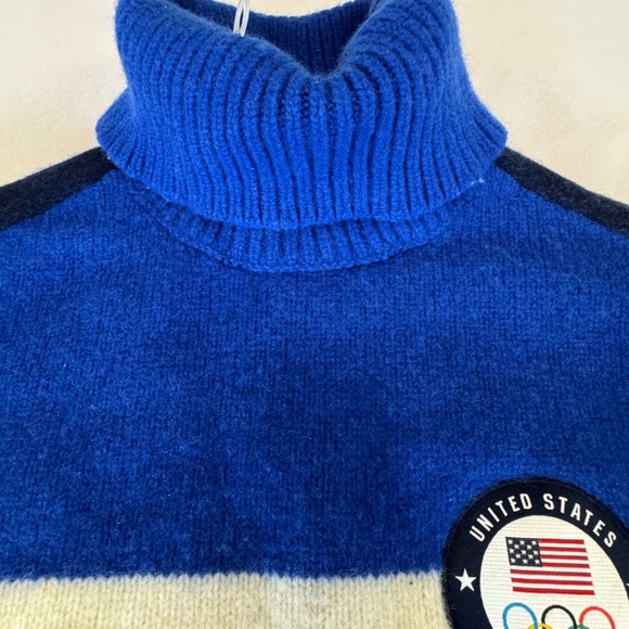 Polo Ralph Lauren Women's Team USA Wool Turtleneck Sweater 2022 Size S - Picture 4 of 12